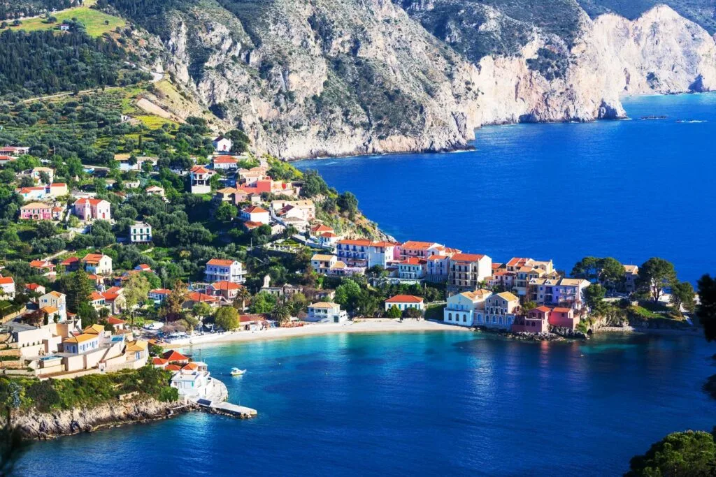 Kefalonia scenic coastline village luxury villa holiday Old Skala | Villa Oli
